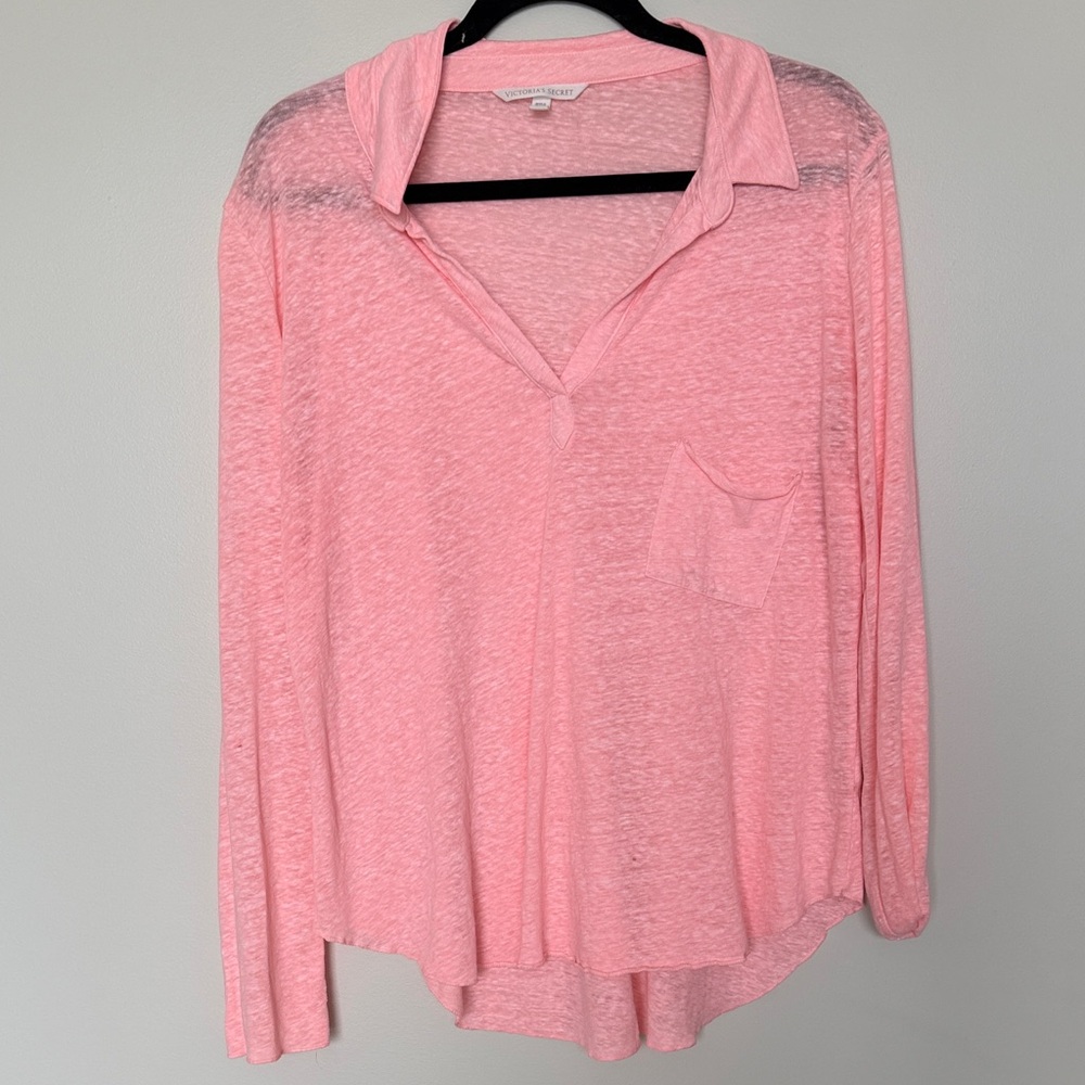 Victoria's Secret Light Pink Button Down Shirt